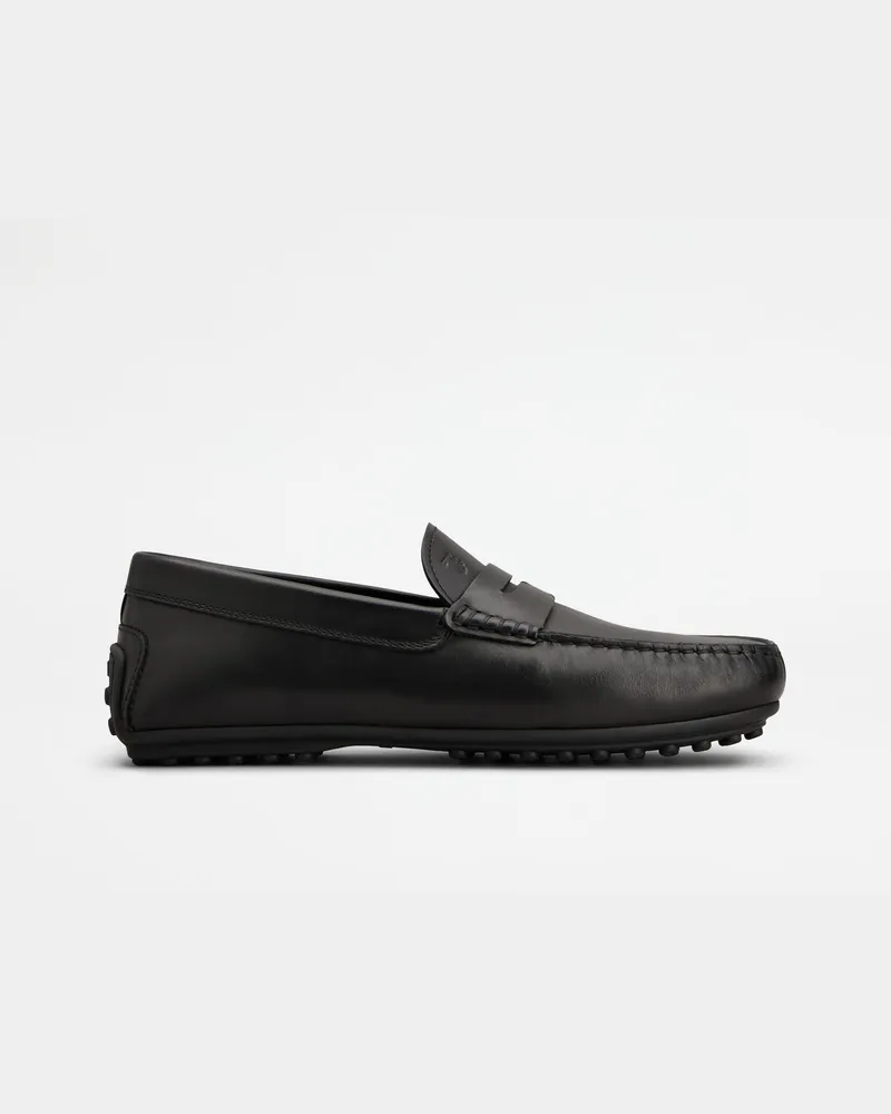 TOD'S Mokassins City Gommino aus Leder, SCHWARZ Shoes Schwarz