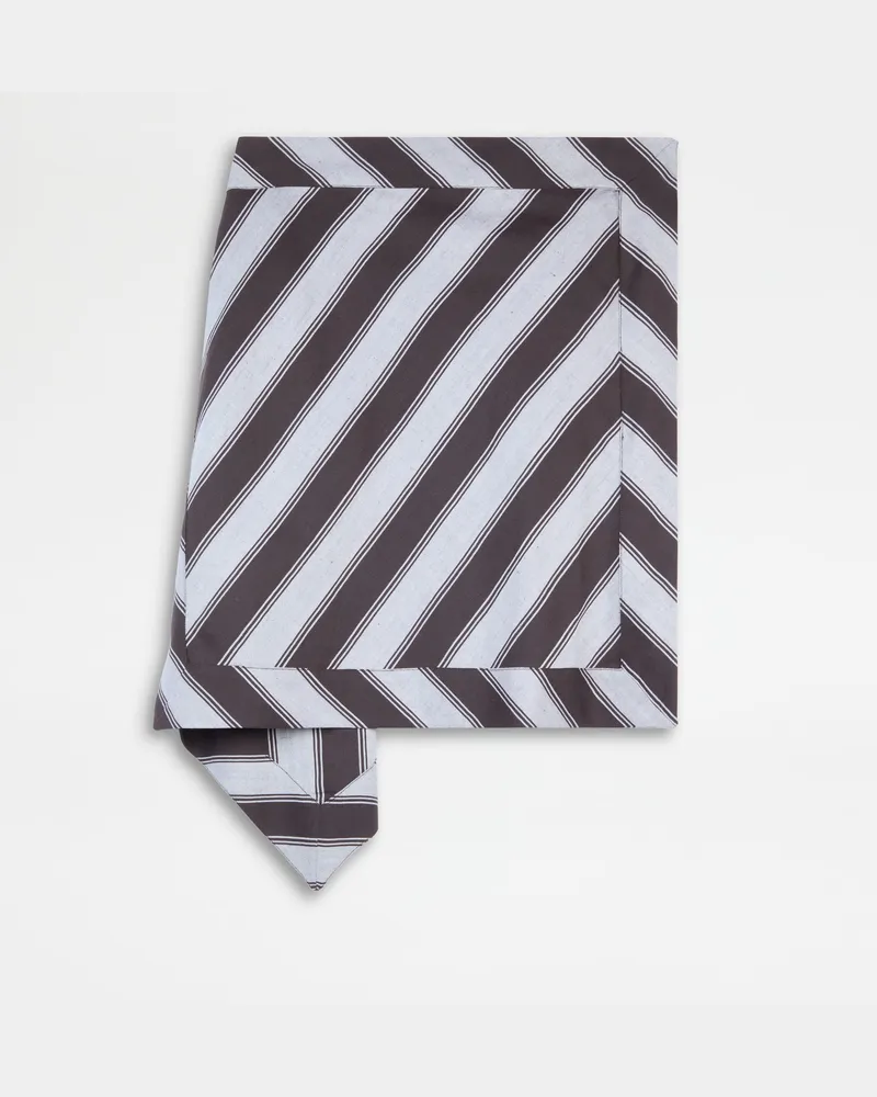 TOD'S Asymmetrischer Rock aus einer Leinenmischung, EISGRAU,BRAUN Skirts Eisgrau