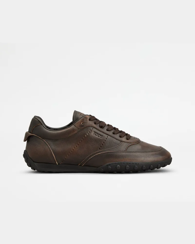 TOD'S Sneakers aus Leder, BRAUN Shoes Braun