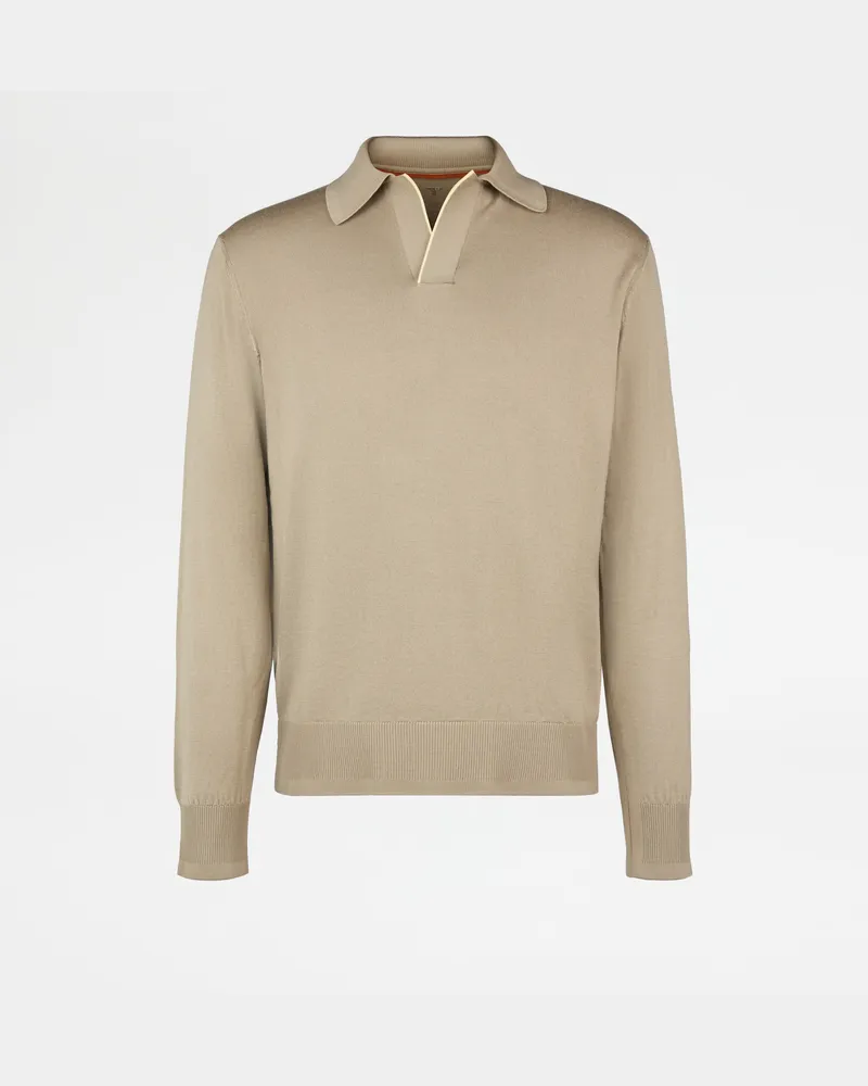 TOD'S Polohemd aus Merinowolle, CREME Knitwear Creme