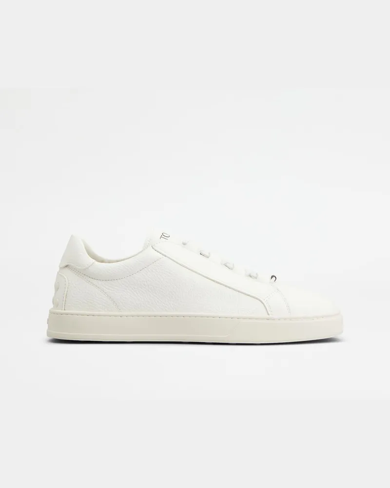 TOD'S Sneakers aus Leder, WEISS Shoes Weiss