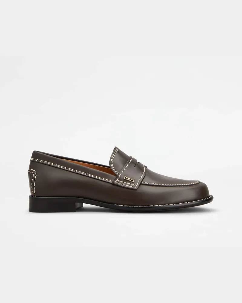 TOD'S Loafers aus Leder, BRAUN Shoes Braun