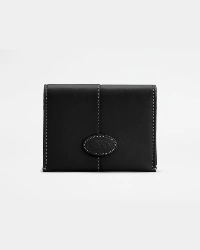 TOD'S Kartenetui aus Leder, SCHWARZ,  - Wallets Schwarz