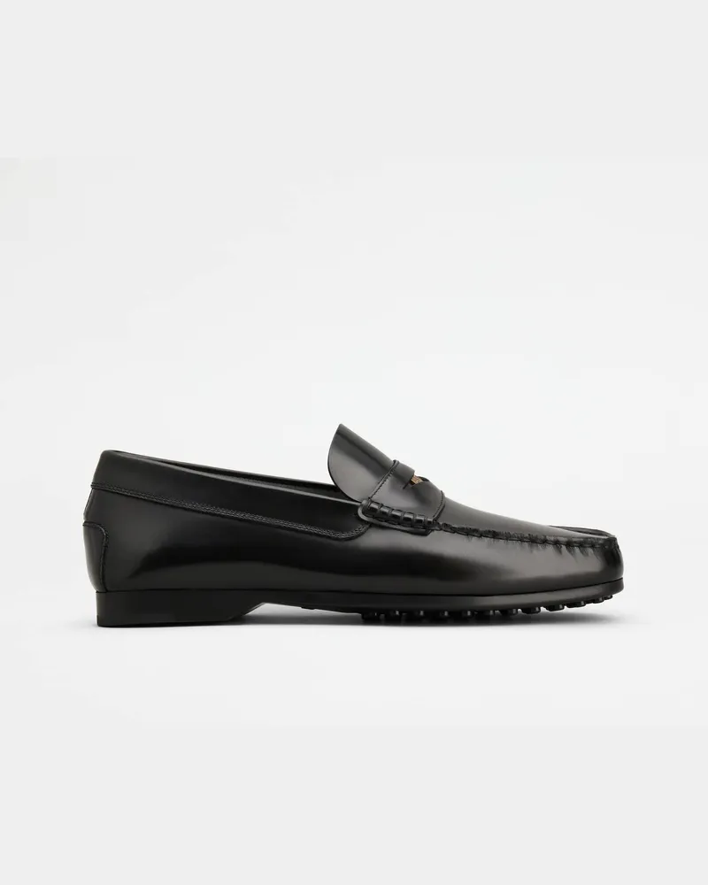 TOD'S Loafers aus Leder, SCHWARZ Shoes Schwarz