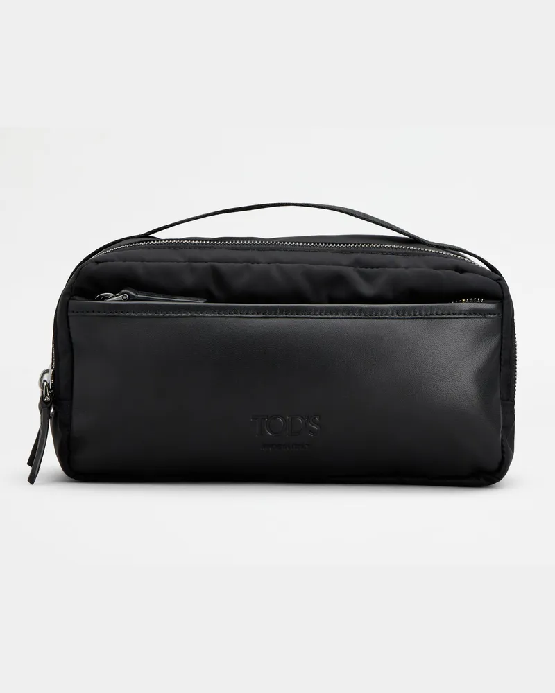 TOD'S Pouch aus Stoff, SCHWARZ,  - Wallets Schwarz