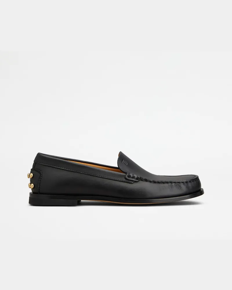 TOD'S Slipper-Loafers aus Leder, SCHWARZ Shoes Schwarz