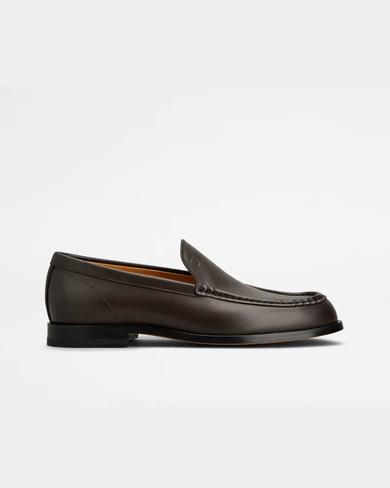 TOD'S Slipper-Loafers aus Leder, BRAUN Shoes Braun