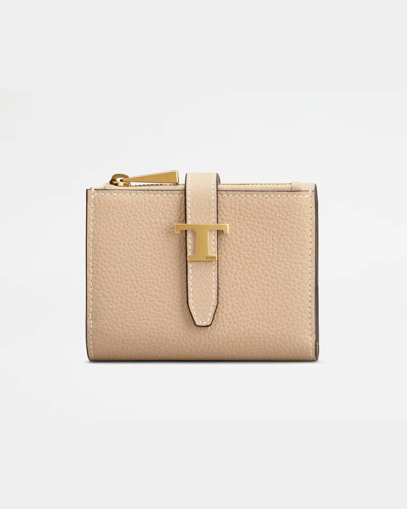 TOD'S Portemonnaie aus Leder, BEIGE,  - Wallets Beige