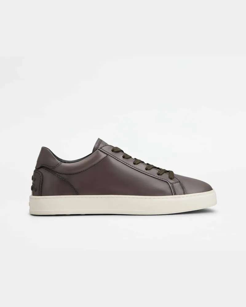 TOD'S Sneakers aus Leder, GRAU Shoes Grau