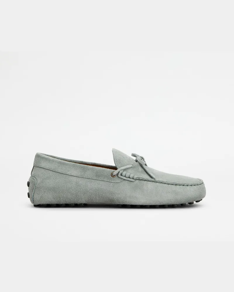 TOD'S Mokassins Gommino aus Veloursleder, GRAU Shoes Grau