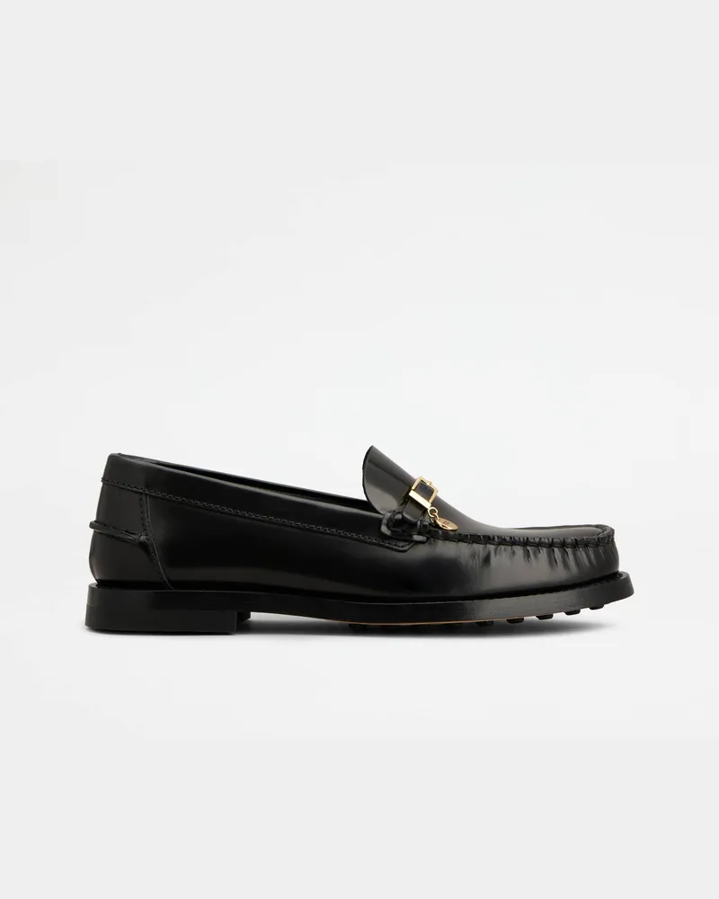 TOD'S Loafers aus Leder, SCHWARZ Shoes Schwarz