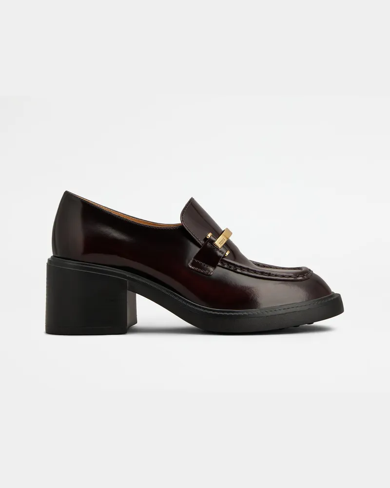 TOD'S Loafers aus Leder, BORDEAUX Shoes Bordeaux