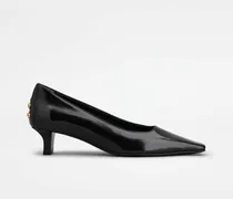 Pumps aus Leder, SCHWARZ Shoes