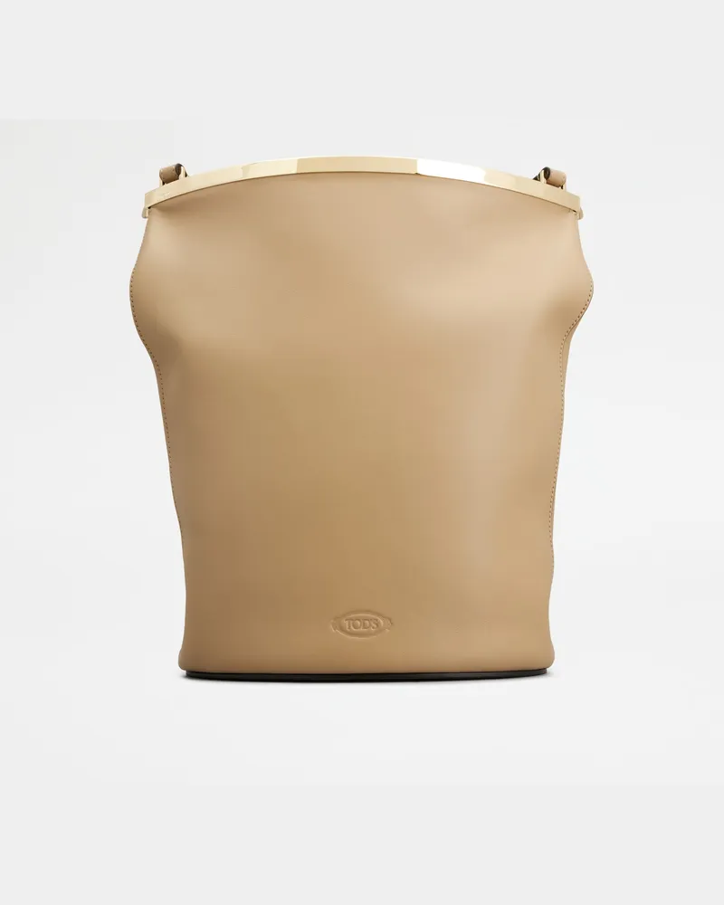 TOD'S Magenta Bag Beuteltasche aus Leder Small, BEIGE,  - Bags Beige