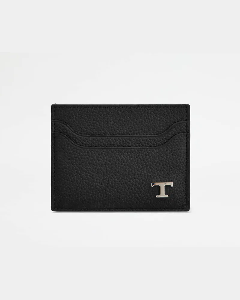 TOD'S Kartenetui aus Leder, SCHWARZ,  - Wallets Schwarz