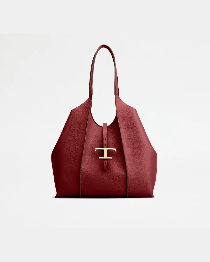 TOD'S Shopper T Timeless aus Leder Small, ROT,  - Bags Rot
