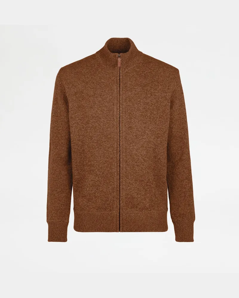 TOD'S Cardigan aus einer Mouliné-Kaschmirmischung, BRAUN, XX - Knitwear Braun