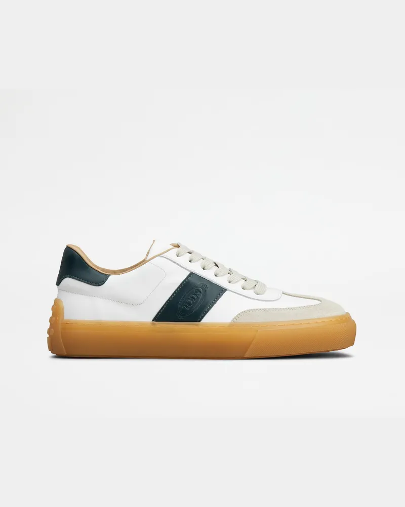 TOD'S Sneakers Tod's aus Leder, GRAU,GRÜN,WEISS Shoes Grau