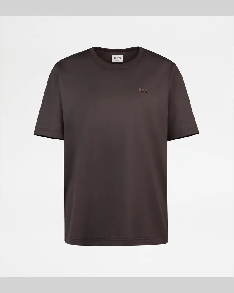 TOD'S T-Shirt aus Jersey, BRAUN Shirts Braun