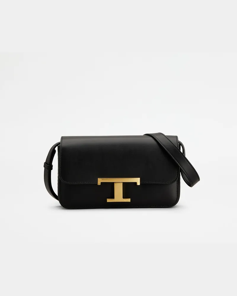 TOD'S Umhängetasche T Timeless aus Leder Micro, SCHWARZ,  - Bags Schwarz