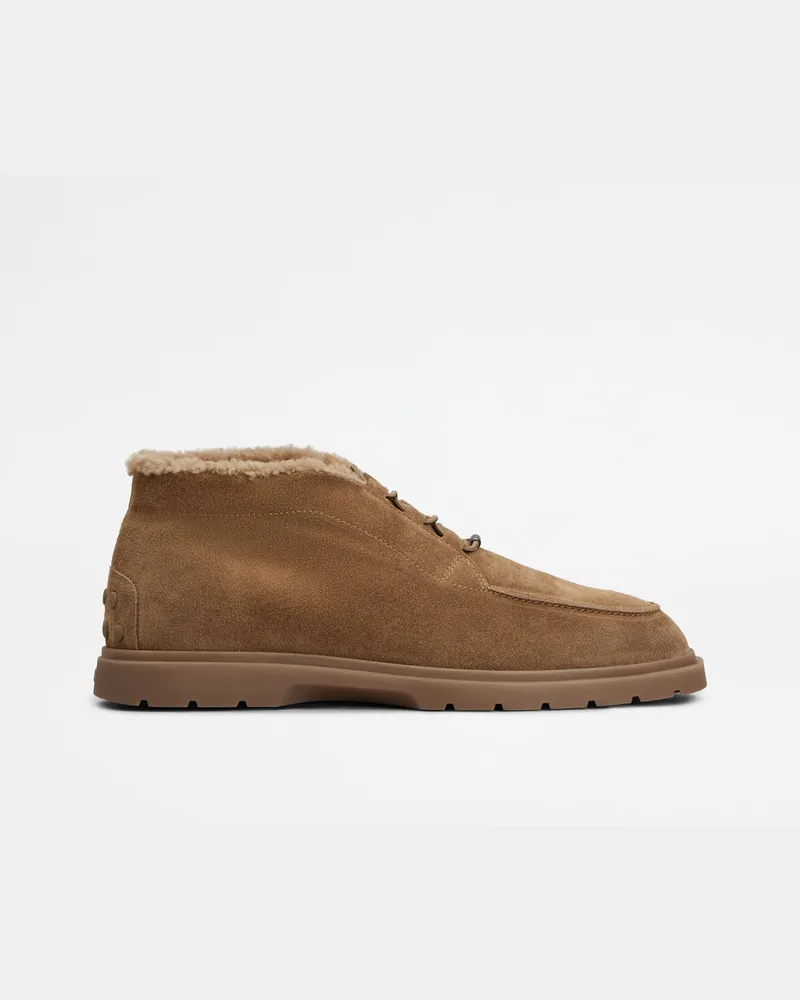 TOD'S Desert Boots aus Veloursleder, BRAUN Shoes Braun