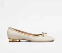 Ballerinas aus Nappaleder, BEIGE Shoes