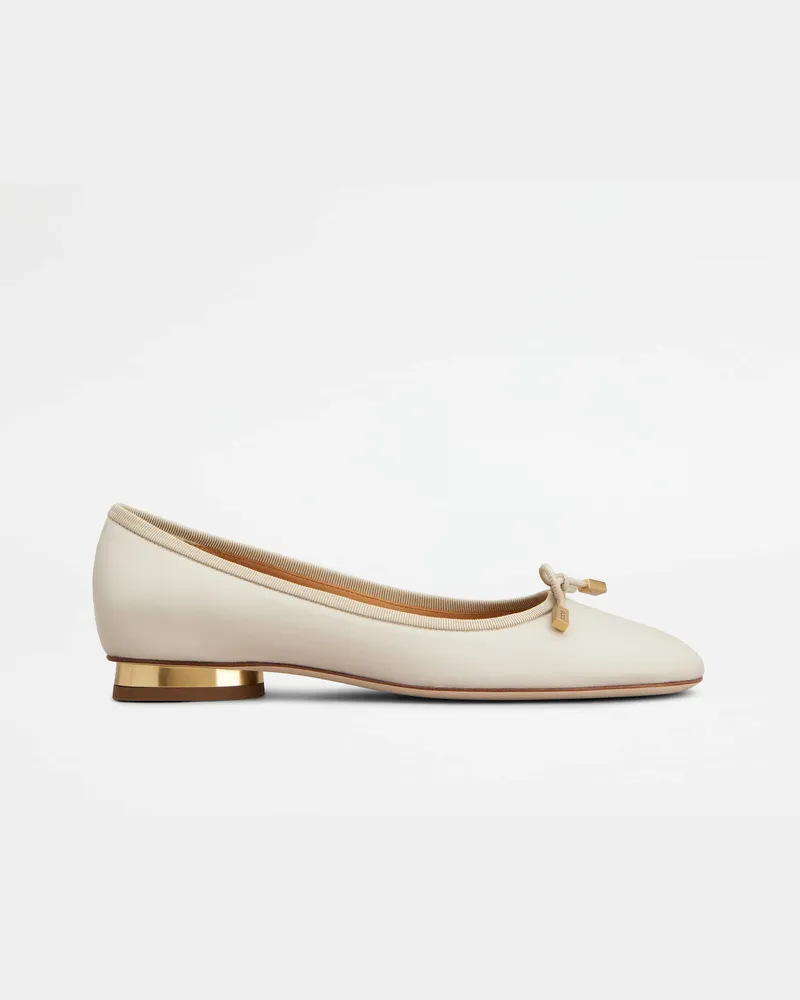 TOD'S Ballerinas aus Nappaleder, BEIGE Shoes Beige