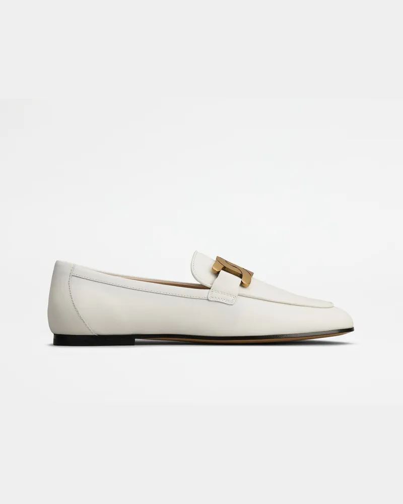 TOD'S Loafers Kate aus Leder, WEISS Shoes Weiss