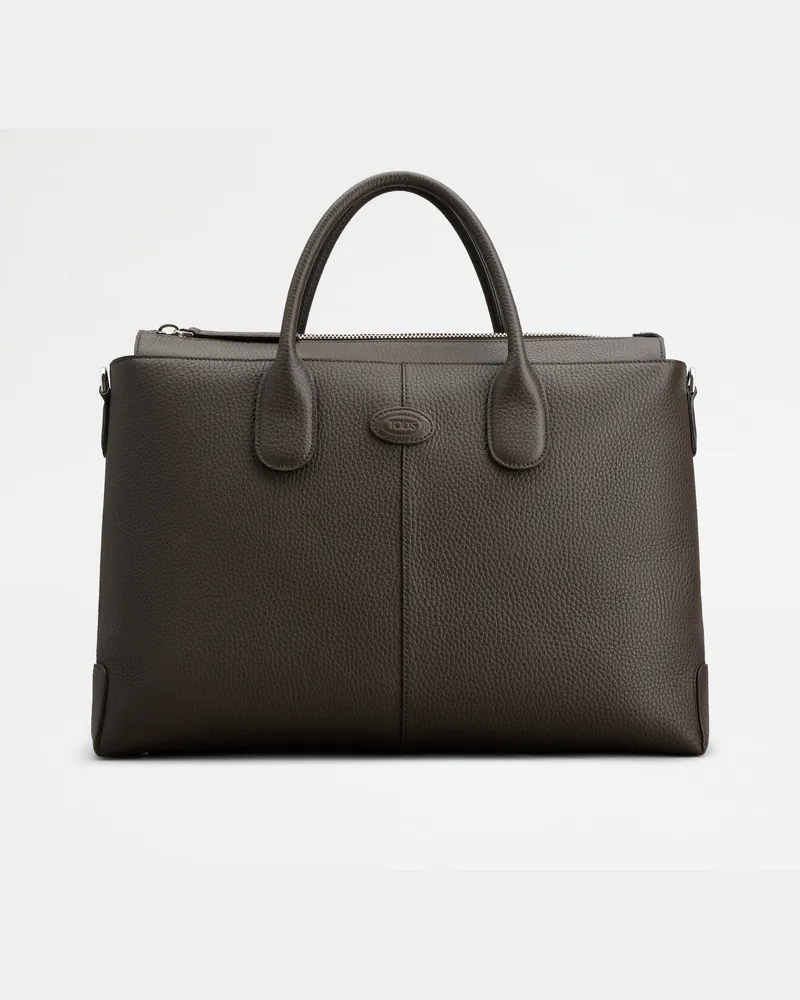 TOD'S Di Bag Aktenmappe aus Leder Medium, BRAUN,  - Bags Braun