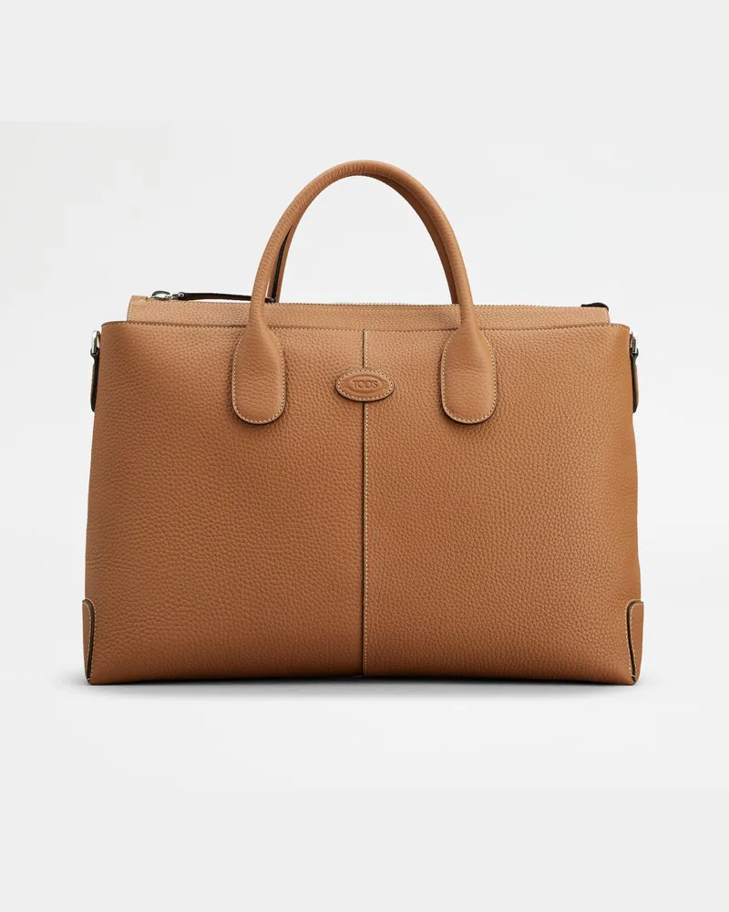 TOD'S Di Bag Aktenmappe aus Leder Medium, BRAUN,  - Bags Braun