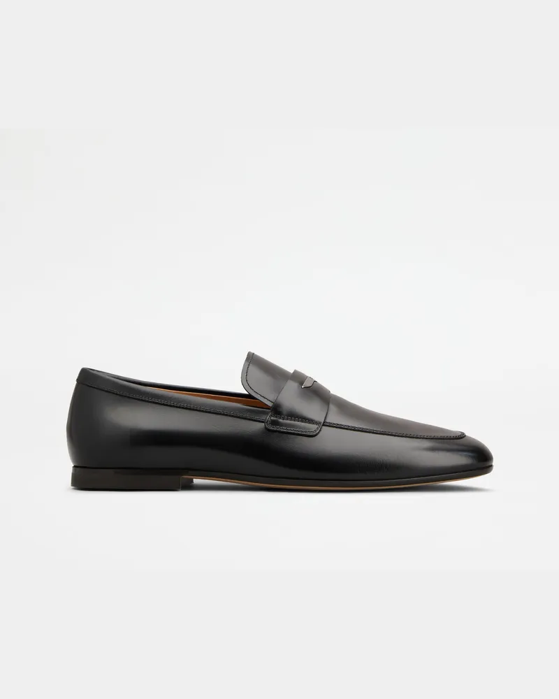 TOD'S Loafers aus Leder, SCHWARZ Shoes Schwarz
