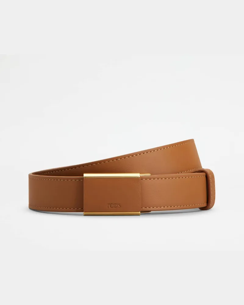 TOD'S Gürtel aus Leder, BRAUN, 95 - Belts Braun