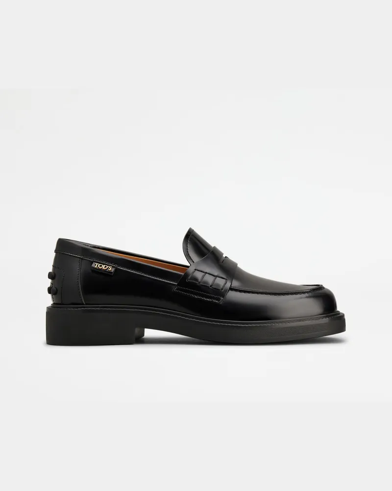 TOD'S Loafers aus Leder, SCHWARZ Shoes Schwarz