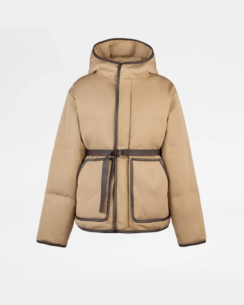 TOD'S Gefütterte Jacke aus einer Seidenmischung, BRAUN Coat / Trench Braun