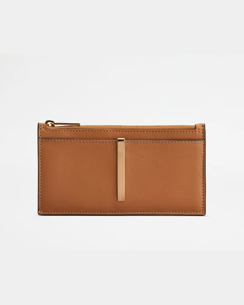 TOD'S Kartenetui aus Leder, BRAUN,  - Wallets Braun