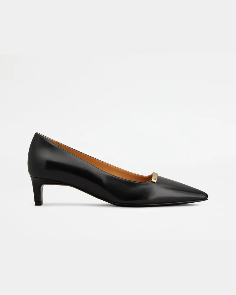 TOD'S Pumps aus Leder, SCHWARZ Shoes Schwarz