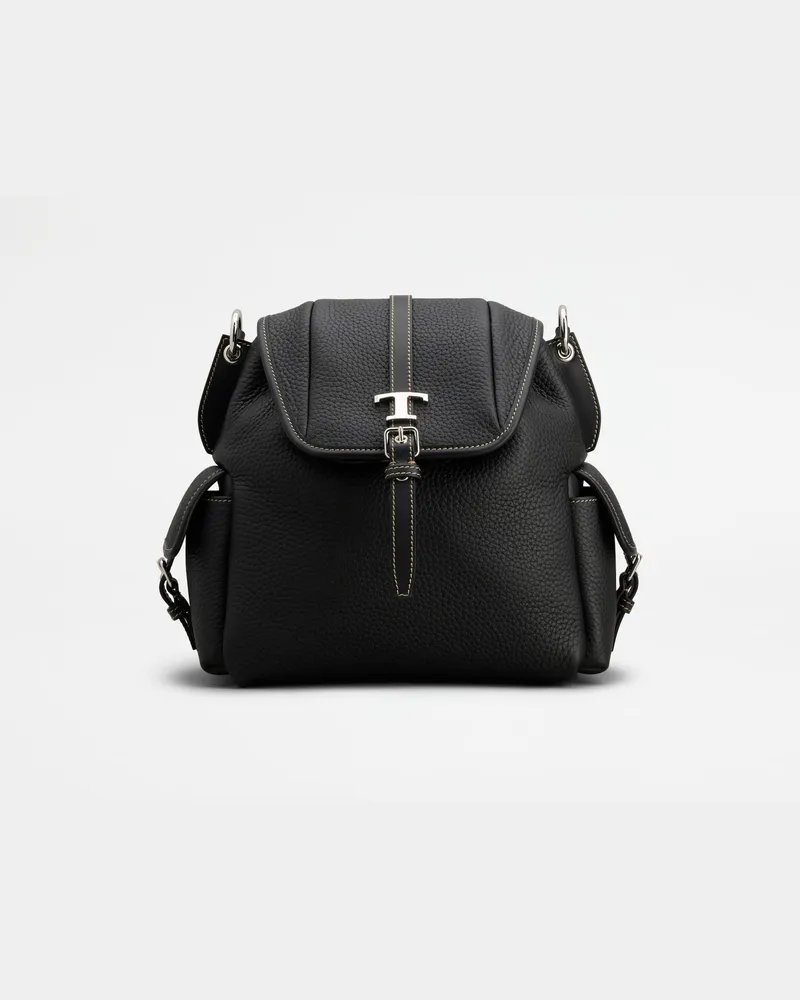 TOD'S Rucksack aus Leder Mini, SCHWARZ,  - Bags Schwarz