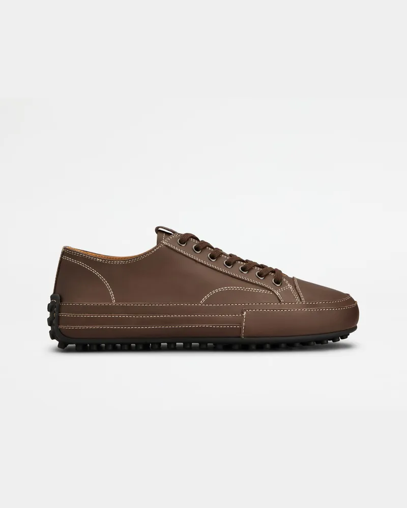 TOD'S Sneakers aus Leder, BRAUN Shoes Braun
