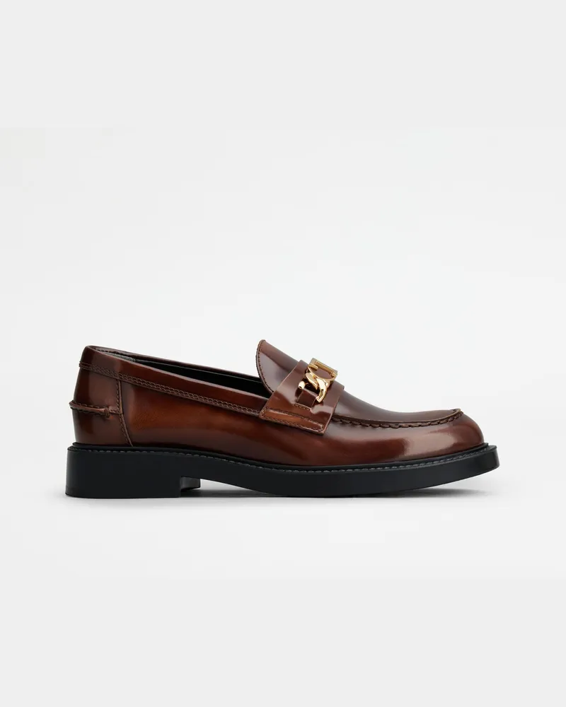 TOD'S Loafers aus Leder, BRAUN Shoes Braun