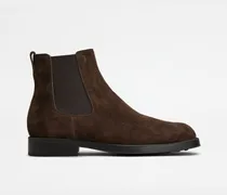 Chelsea Boots aus Veloursleder, BRAUN Shoes