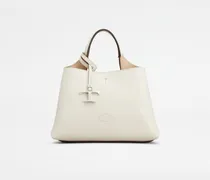 Tasche aus Leder Micro, NATUR,WEISS,  - Bags