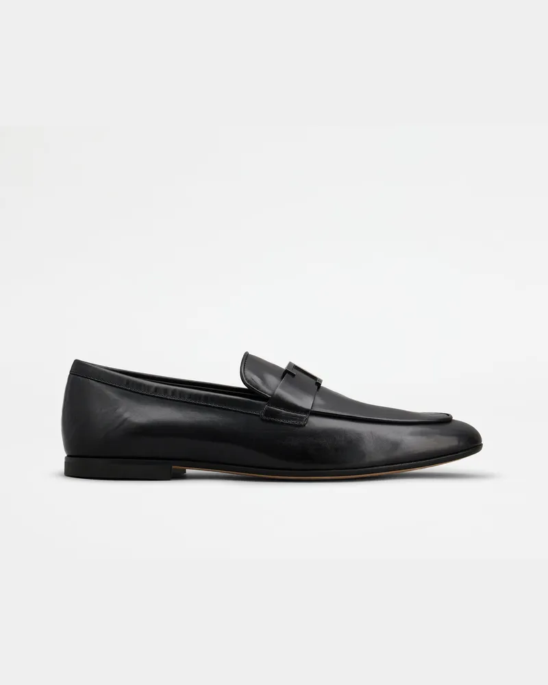 TOD'S Loafer T Timeless aus Leder, SCHWARZ Shoes Schwarz