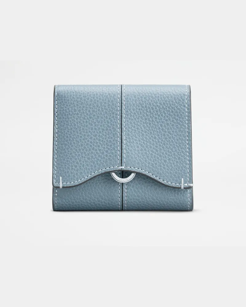 TOD'S Portemonnaie aus Leder, HELLBLAU,  - Wallets Hellblau