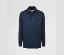 Shirt Jacket aus technischem Gewebe, BLAU, XX - Coat / Trench
