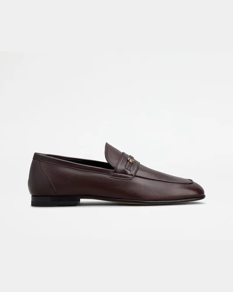 TOD'S Loafers aus Leder, BORDEAUX Shoes Bordeaux