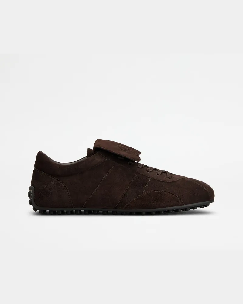 TOD'S Sneakers Tod's T-Marathon aus Pashmy-Veloursleder, BRAUN Shoes Braun