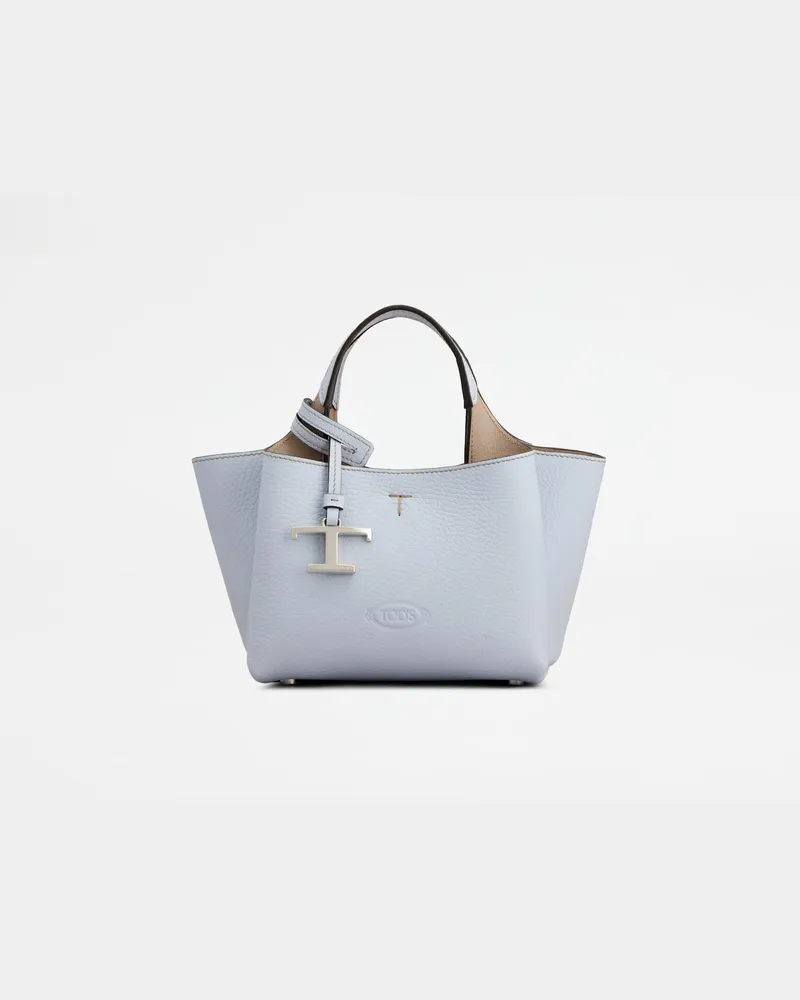 TOD'S Tasche aus Leder Micro, BEIGE,HIMMELBLAU,  - Bags Beige