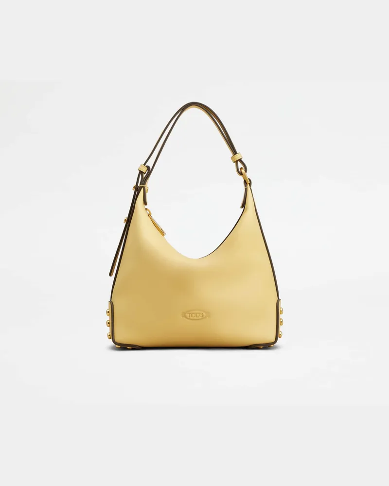 TOD'S Mini Bag Metal Dots aus Leder, GELB,  - Bags Gelb