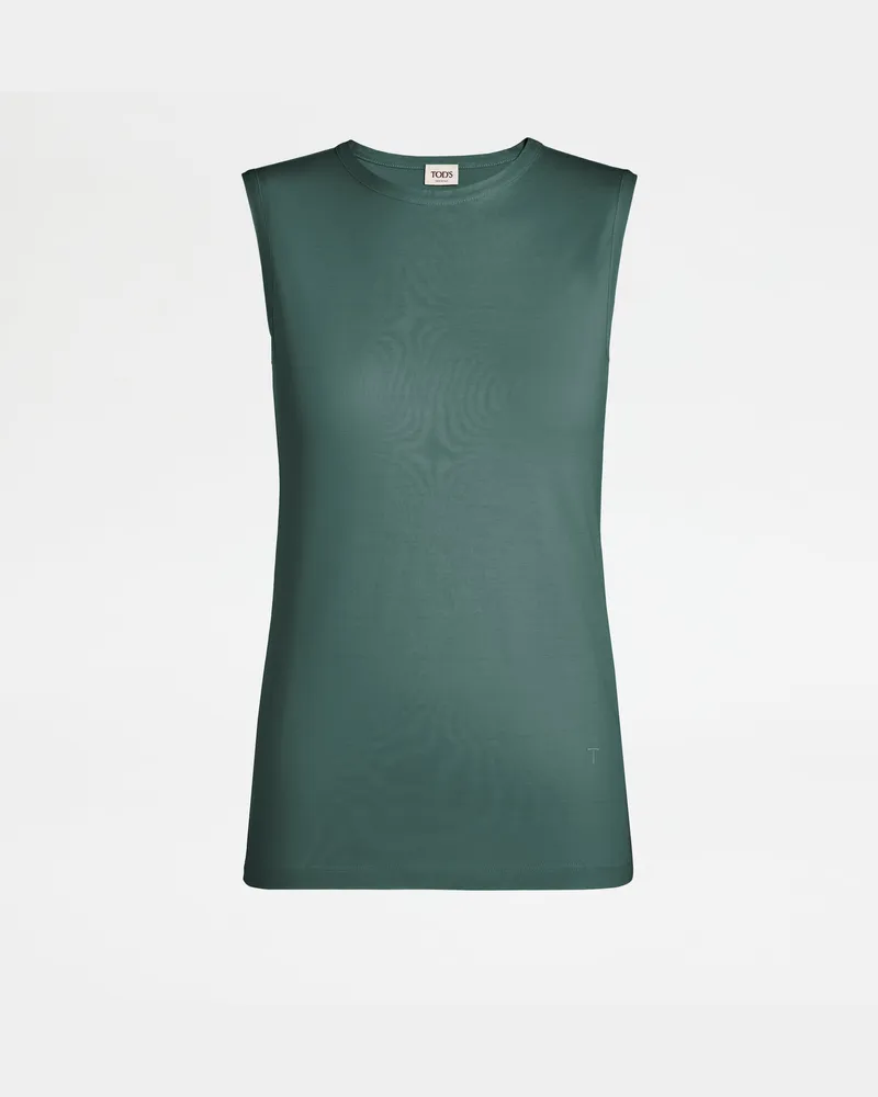 TOD'S Top aus Baumwolljersey, GRÜN Shirts Grün
