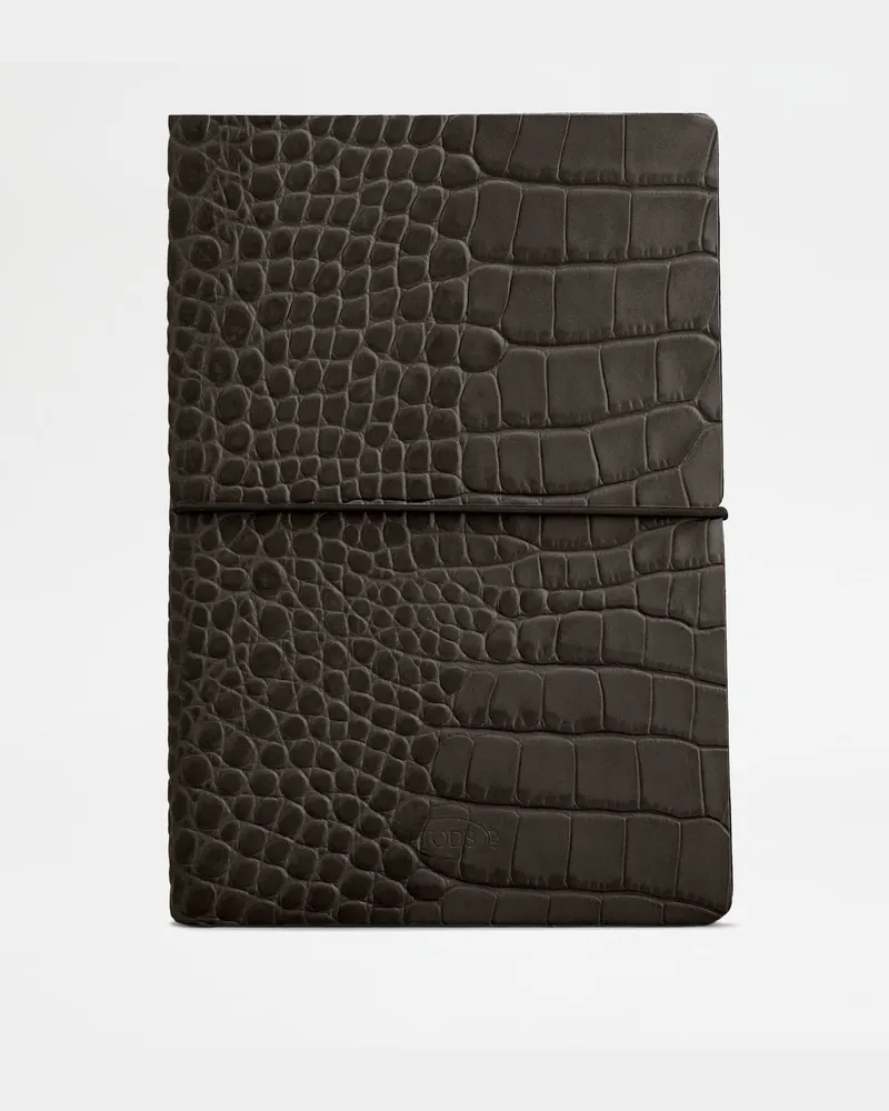 TOD'S Notizbuch aus Leder Medium, BRAUN,  - Wallets Braun